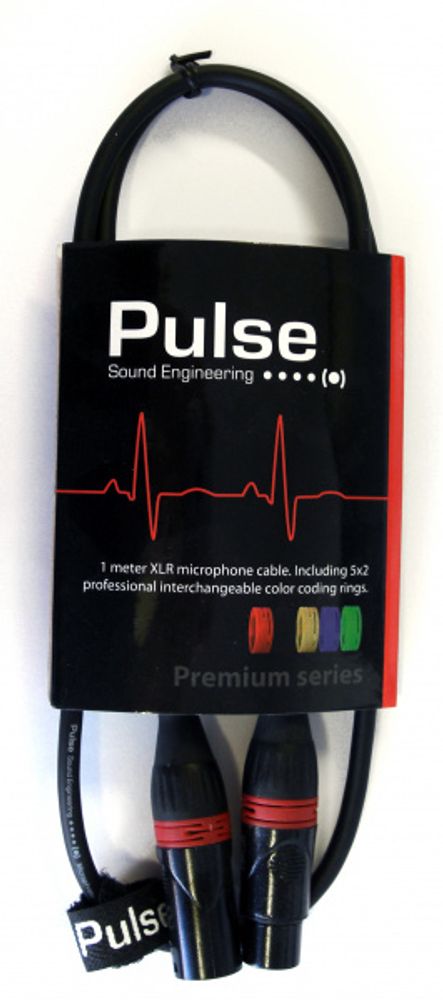 Pulse Mikrofonkabel 1m XLR/XLR