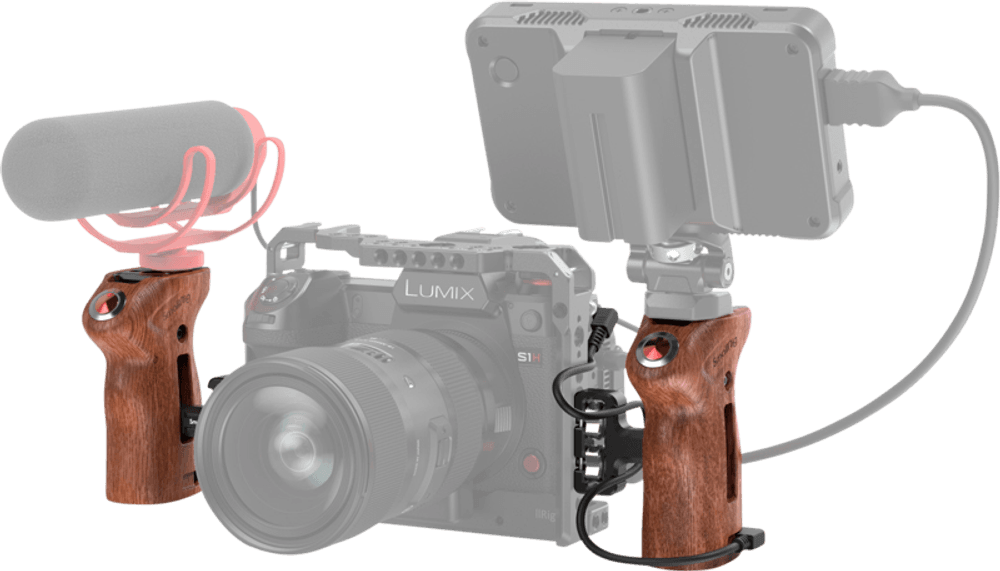 SmallRig 3323 Side Handle Wood with Start/Stop Remote Trigger