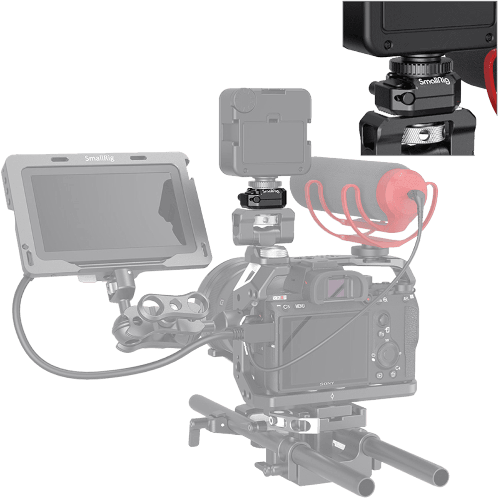 SmallRig 2797 Cold Shoe Mount Multifunction w/ Safety Release