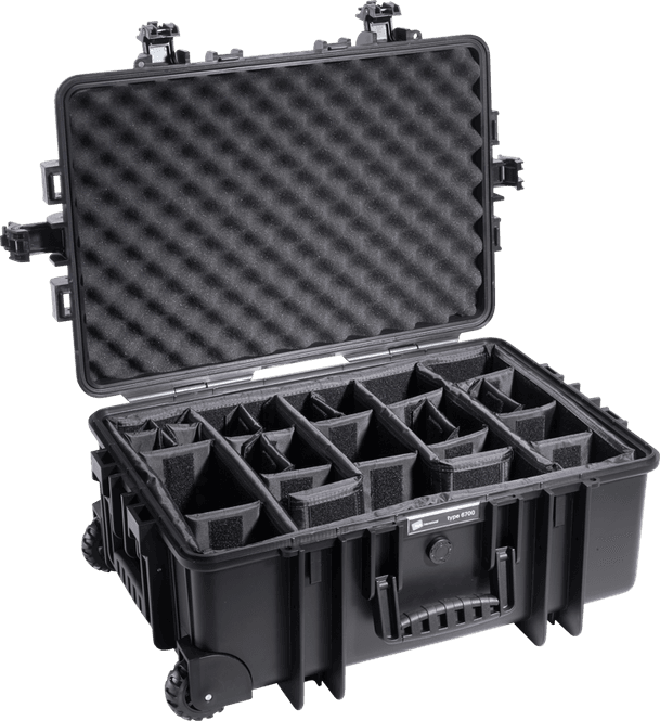 Hovedbilde BW Outdoor Cases Type 6700 Sort RPD (Oppdelt)