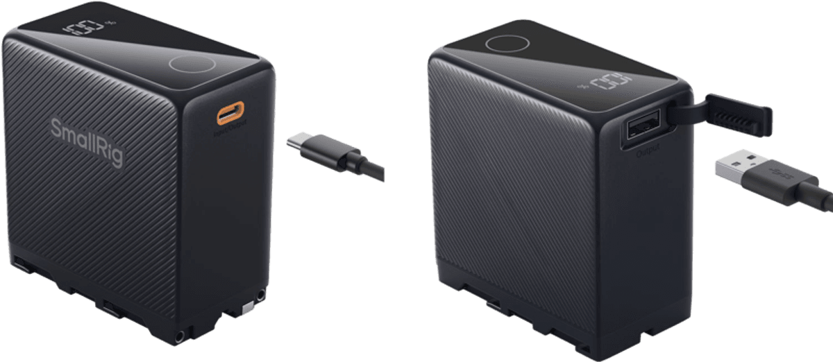 SmallRig 4469 Camera Battery USB-C Rechargeable NP-F970 Black