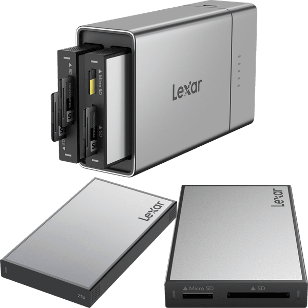Hovedbilde Lexar Professional Workflow Go I med SD/microSD ...