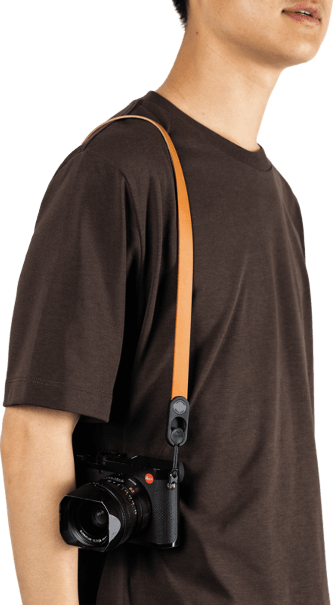 Peak Design Form Leather Camera Strap Neck Amber