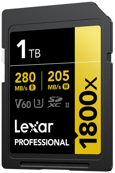 Hovedbilde Lexar SDXC Pro 1800x U3 UHS-II R280/W210 (V60) ...