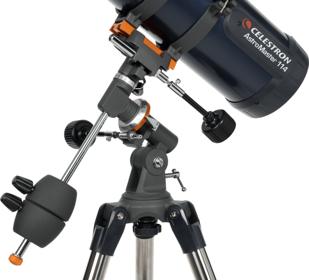 Celestron  Astromaster 114EQ-MD med mobiladapter og månefilter