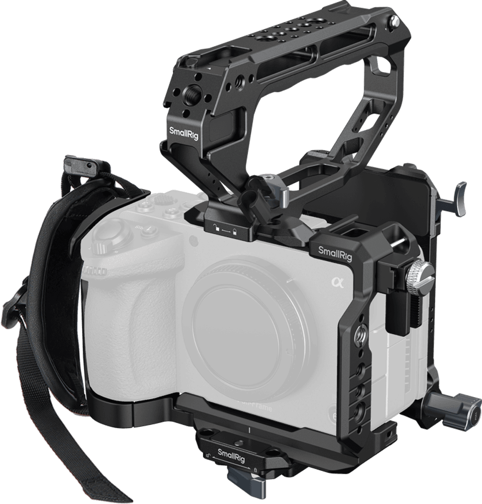 SmallRig 6779 HawkLock Handheld Cage Kit with V-Mount Plate for Sony FX5