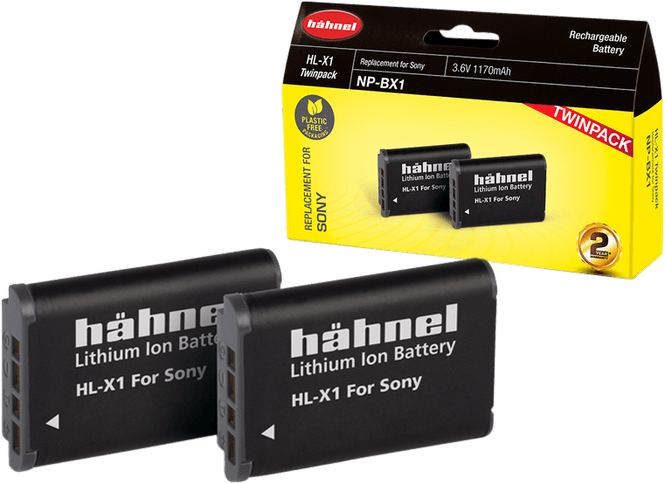 Hovedbilde Hahnel Battery Sony HL-X1 / NP-BX1 Twin Pack