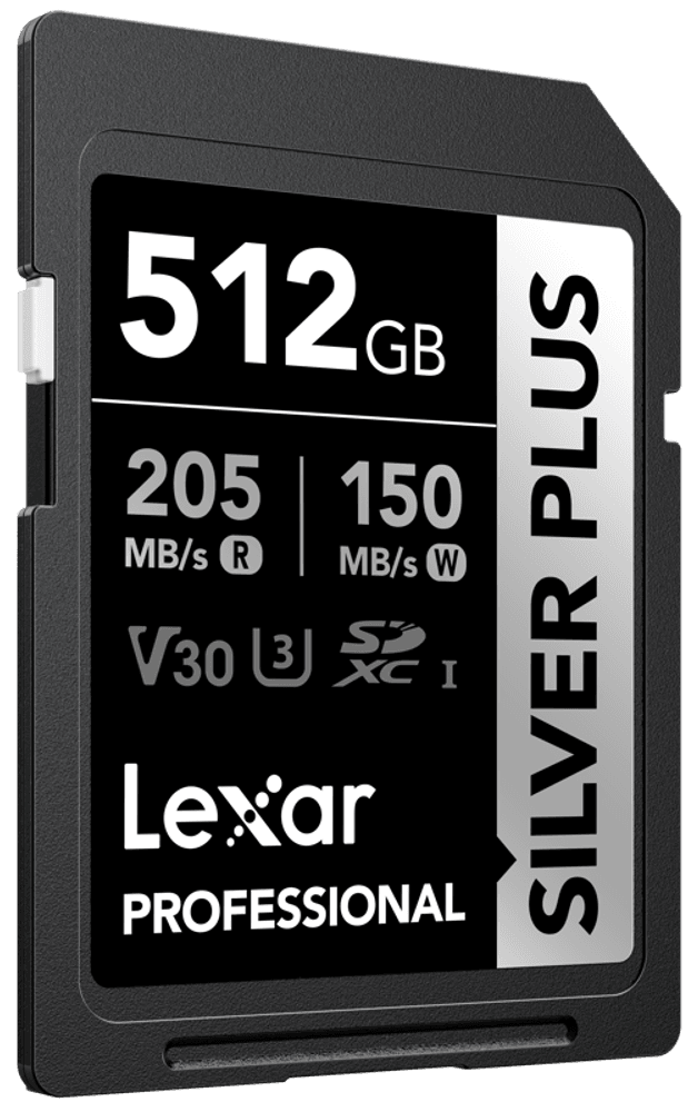 Lexar SDXC Professional SILVER Plus 1066x UHS-I/U3/A2/4K R205/W150 (V30) 512GB