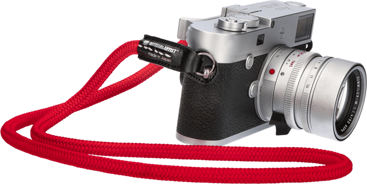 ARTISAN & ARTIST | ACAM-306A | Silk Camera Strap, Red