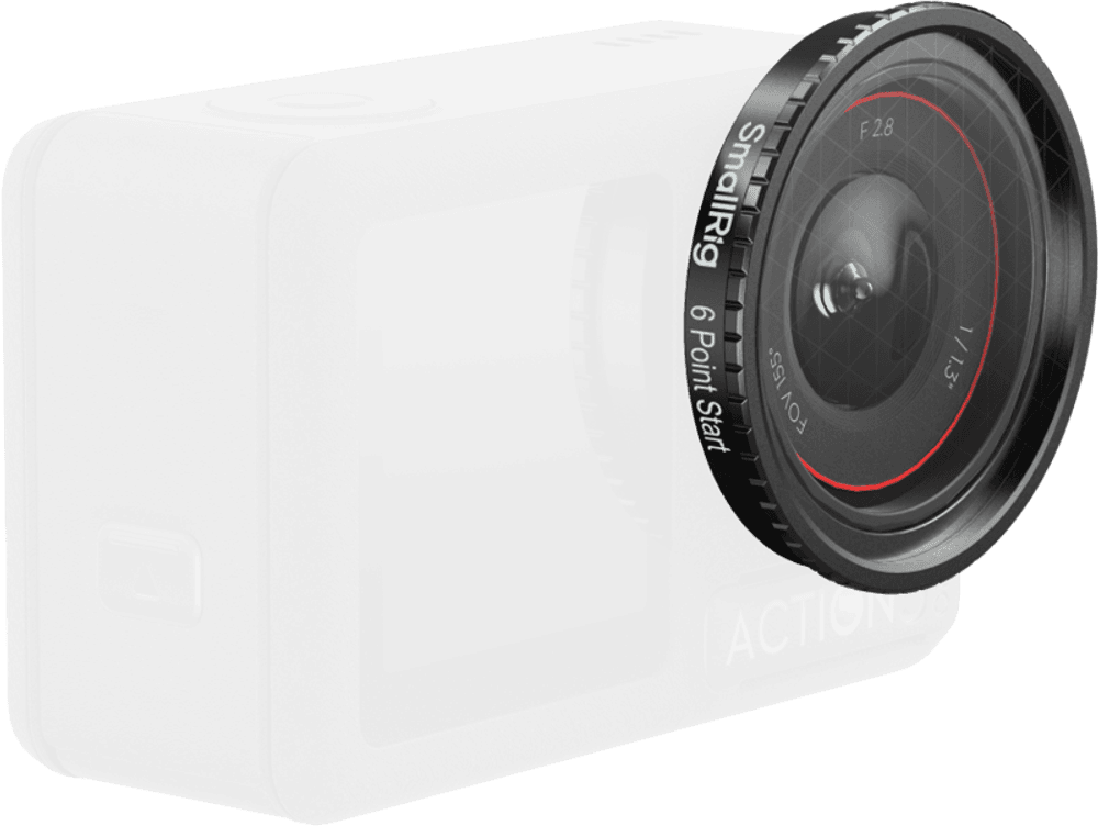 SmallRig 5839 Attachable Star Cross Filter (6 Points) for DJI Osmo Action 5 Pro / 4