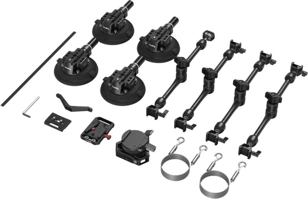 SmallRig 3565 All-in-One 4-Arm Suction Cup Camera Mount Kit for Vehicle Shooting SC-15K