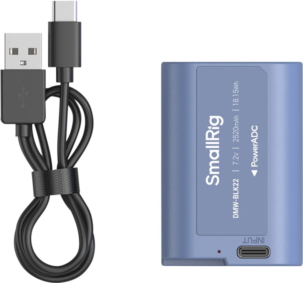 SmallRig 4906 USB‑C batteri DMW‑BLK22 - til Panasonic