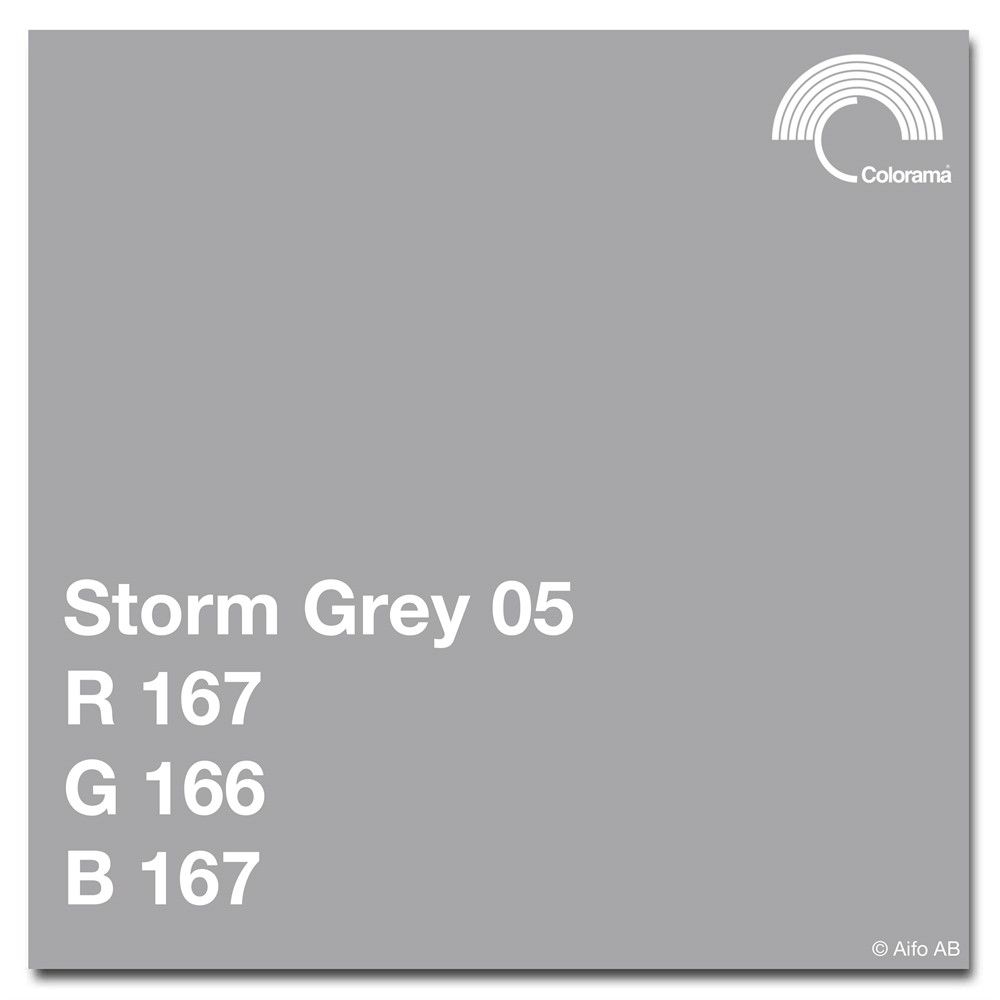 Colorama Bakgrunnspapir 1,35m x 11m Storm Grey