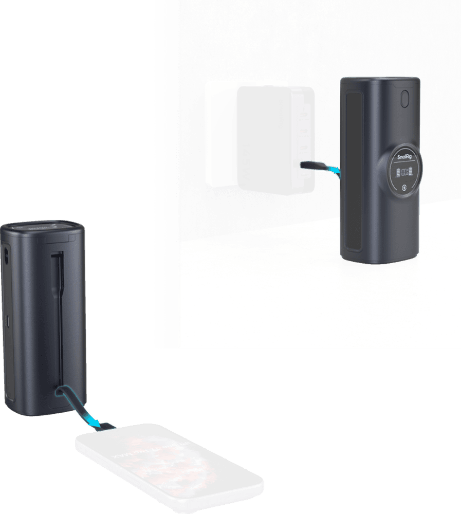 SmallRig 5108 Power Bank Charger Case Kit for Canon LP-E6P / LP-E6NH Camera Batteries