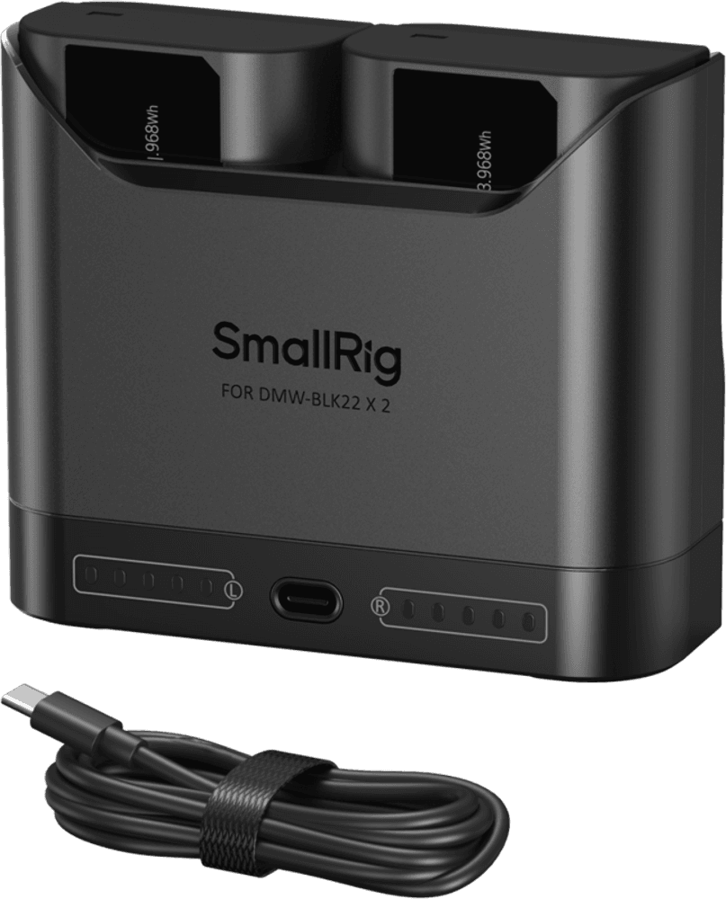 SmallRig 5487 Turbo Charging Kit for DMW-BLK22 Camera Batteries