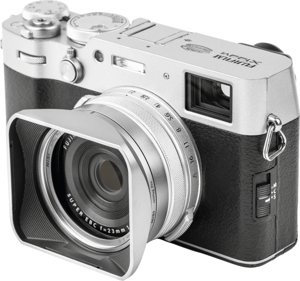 NiSi JetMag Pro Lens Hood, Uv Filter & Cap for Fuji X100 Series Silver