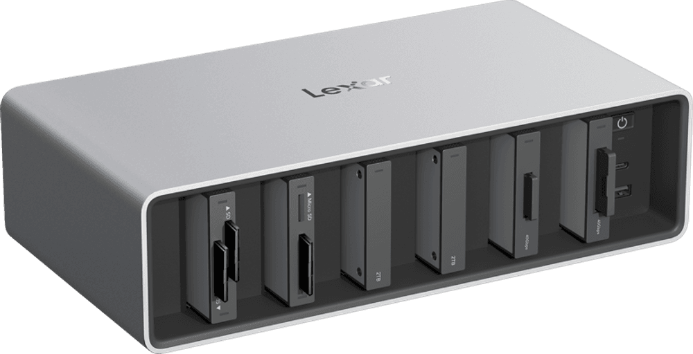 Lexar Professional Workflow med Thunderbolt4 uplink, 6 Module bay