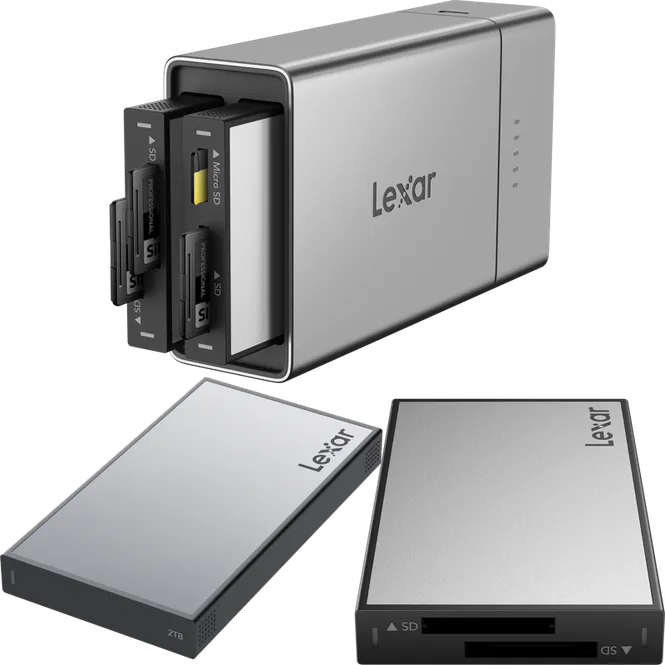 Hovedbilde Lexar Professional Workflow Go I med Dual SD ...