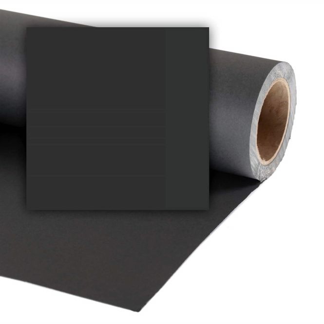 Hovedbilde Colorama Bakgrunnspapir 2,72 x 11m Black