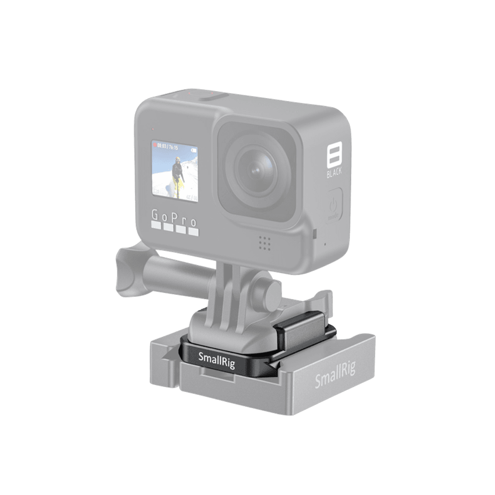 SMALLRIG 2668 spenneadapter med Arca QuickRelease-plate for Gopro-fester