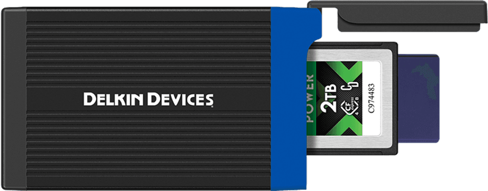 Delkin Kortleser CFexpress Type B & SD UHS-II (Type C to C & Type C to A Cables)