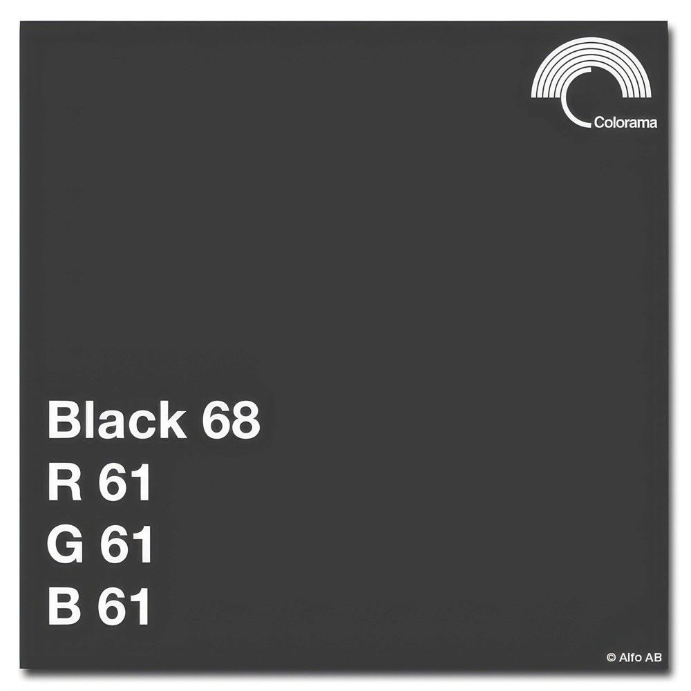 Colorama Bakgrunnspapir 2,72 x 11m Black