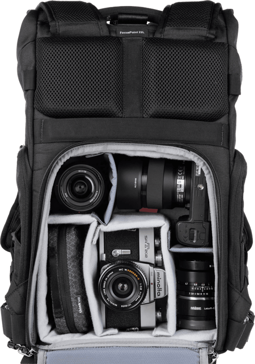 Think Tank FocusPoint 22L I Hybrid RollTop Backpack I Golden Hour