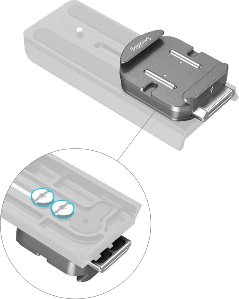 SmallRig 4486 HawkLock H38 Arca-Swiss hurtigkoblingsplate