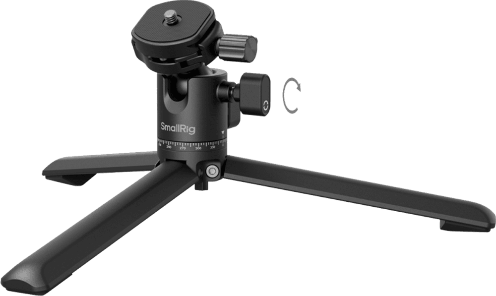 Smallrig 4630 Metal Tabletop Tripod with Arca-Swiss QR Plate and