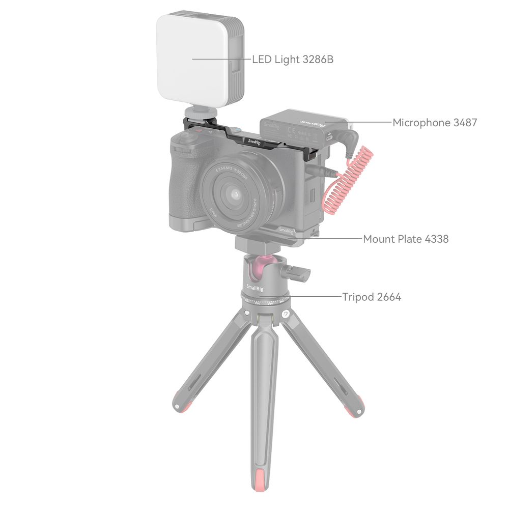 SmallRig 4339 Dual Cold shoe Mount for Sony A6700