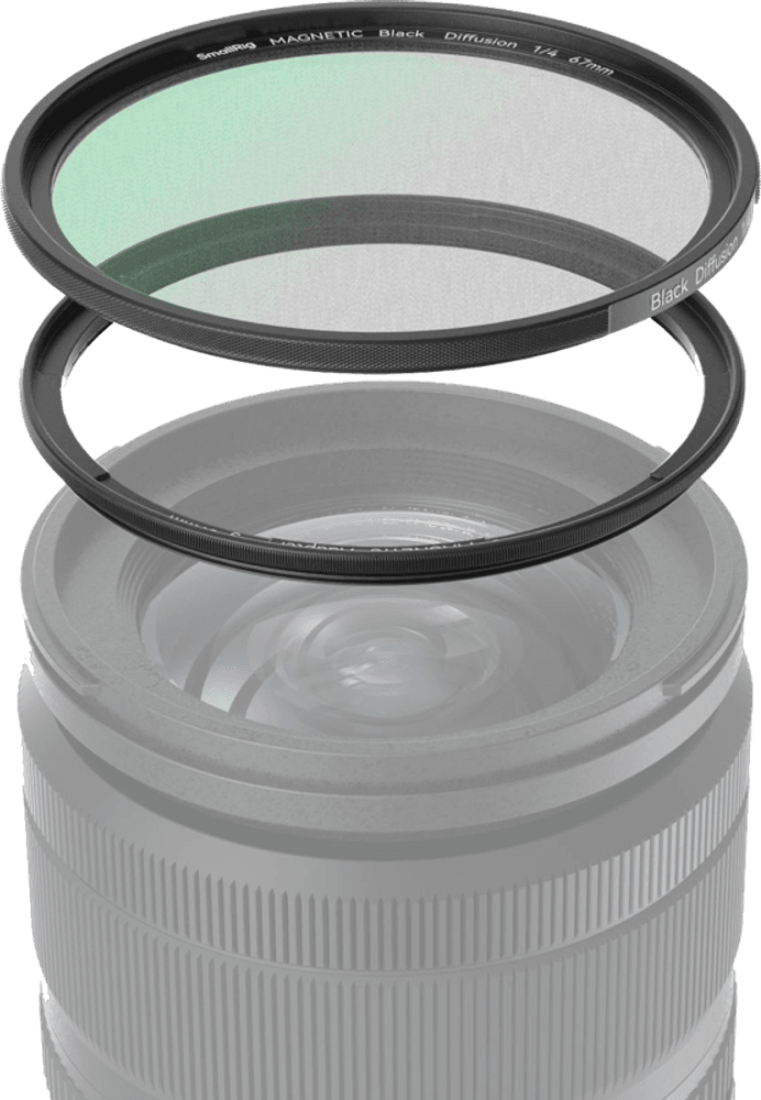 SmallRig 4725 VND-filtersett ND2-ND32 (1-5 stopp) med T-mount filteradapter 67 mm