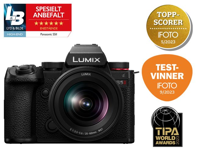 Hovedbilde Panasonic Lumix S5II + Lumix S 20-60mm f/3.5-5.6