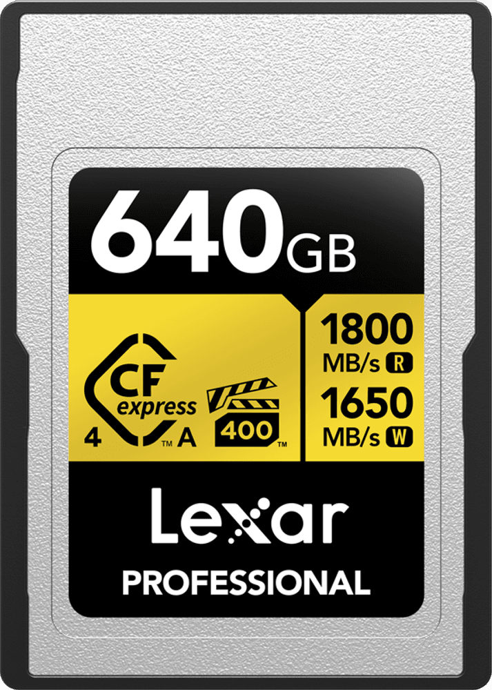 Lexar CFexpress 4.0 Pro Gold, VPG400, R1800/W1650 (Type A) 640G