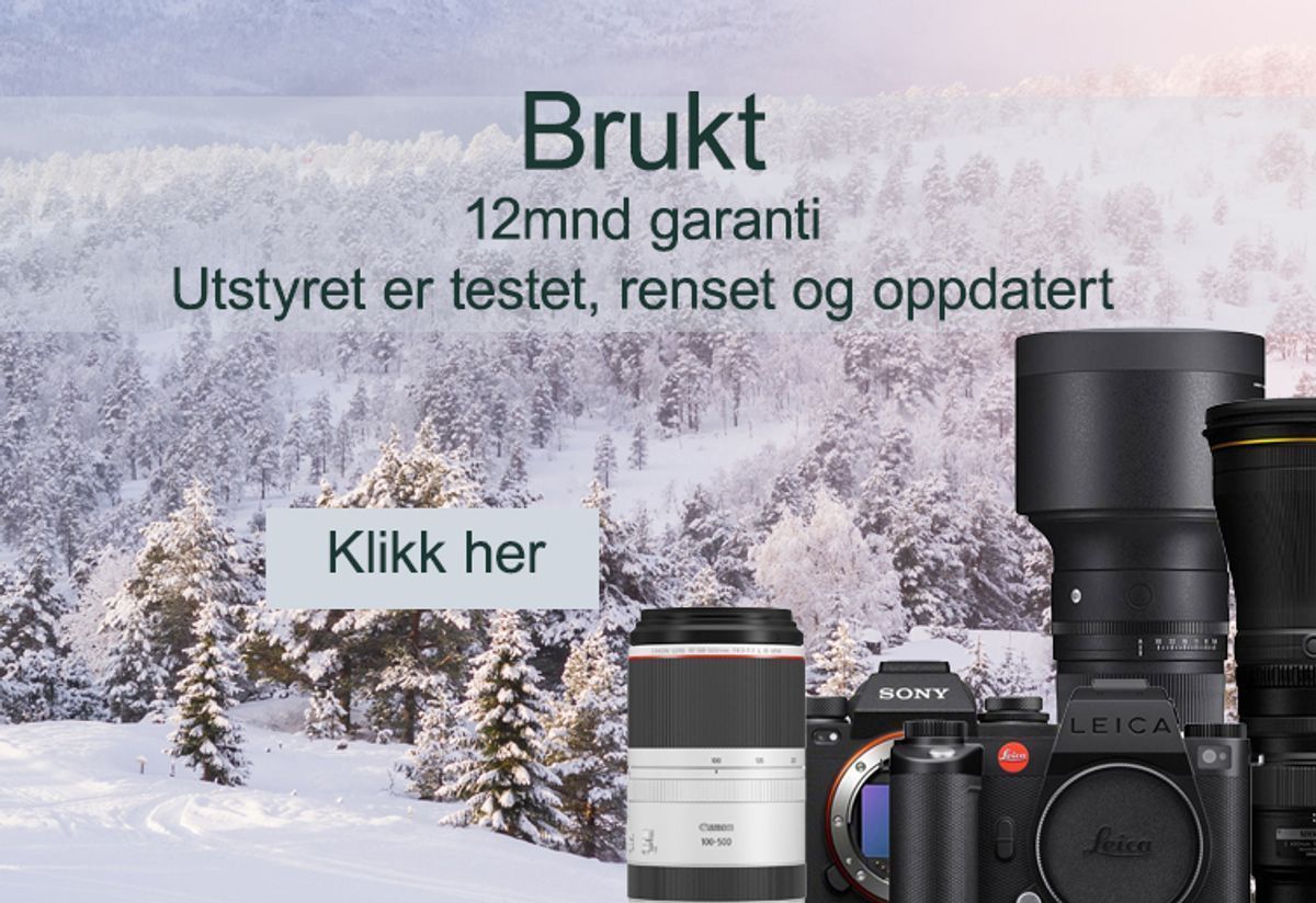 Brukt fotoutstyr - 12mnd garanti, testet og renset