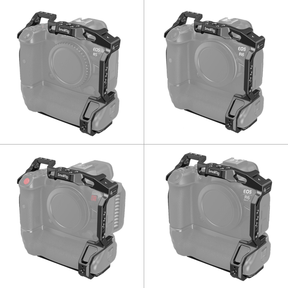 SmallRig 3464 Cage for Canon EOS R5 / R6 / R5C / R6 Mark II with BG-R10 Battery Grip