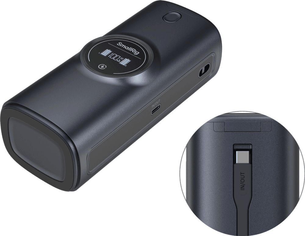 SmallRig 5108 Power Bank Charger Case Kit for Canon LP-E6P / LP-E6NH Camera Batteries