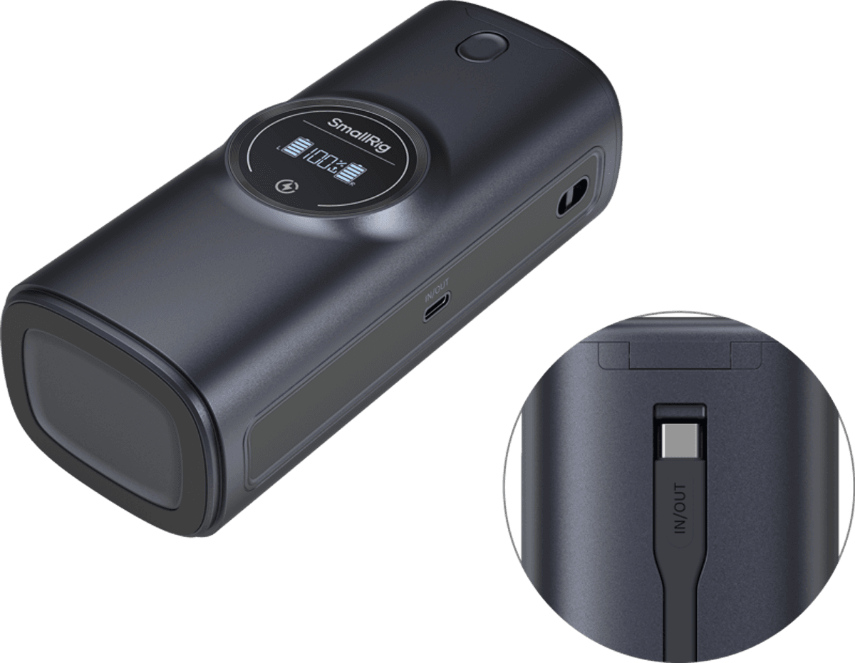 SmallRig 5108 Power Bank Charger Case Kit for Canon LP-E6P / LP-E6NH Camera Batteries