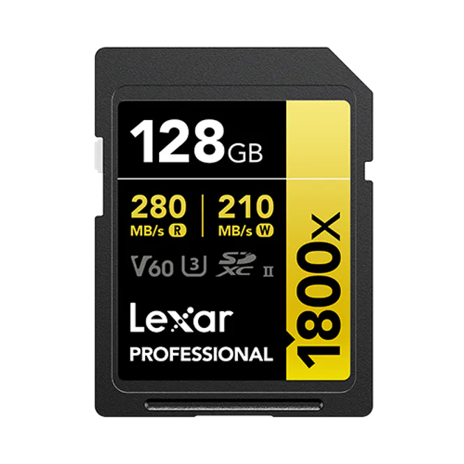 Hovedbilde Lexar SDXC Pro 1800x U3 UHS-II R280/W210 (V60) ...